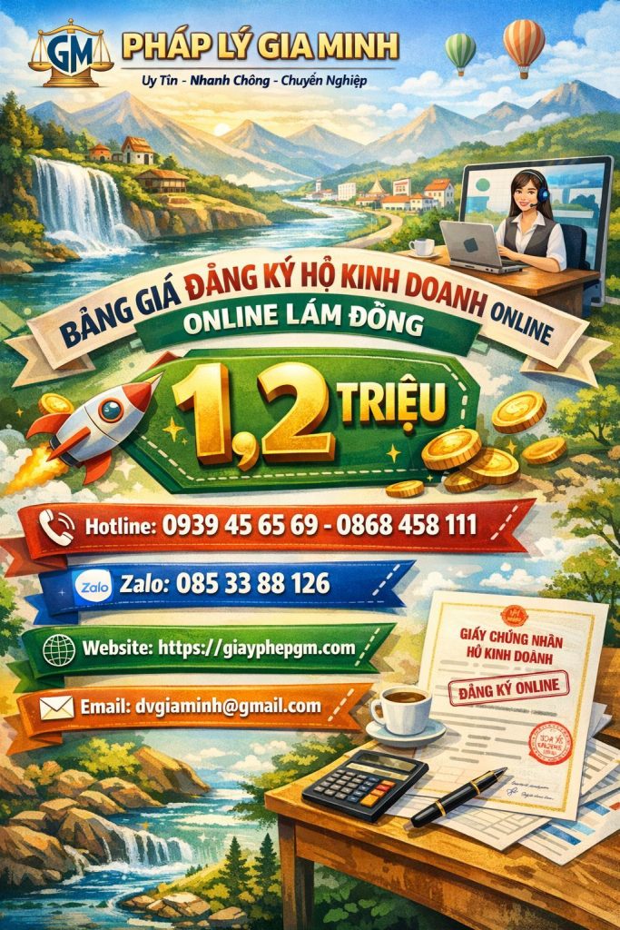 chi phí thành lập hộ kinh doanh tại đơn dương