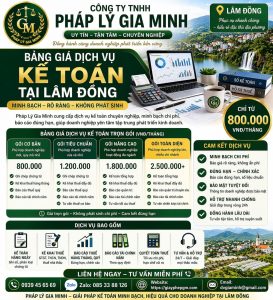 dịch vụ kế toán tại lâm đồng