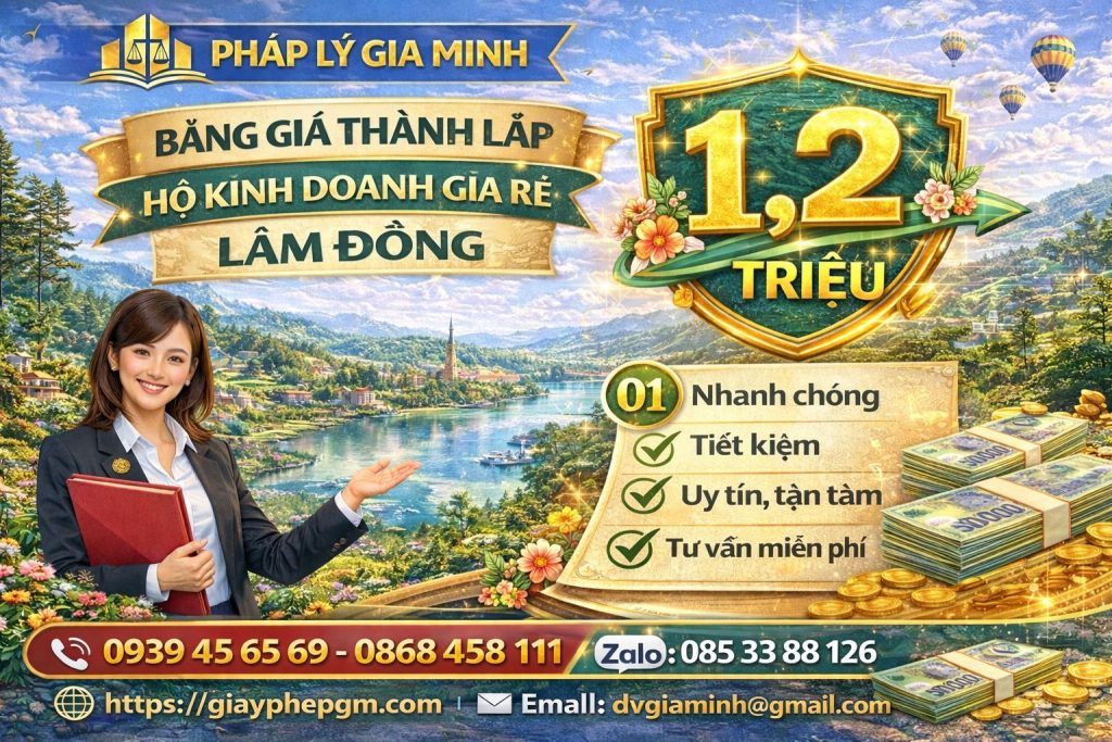 dịch vụ thành lập hộ kinh doanh tại lâm đồng