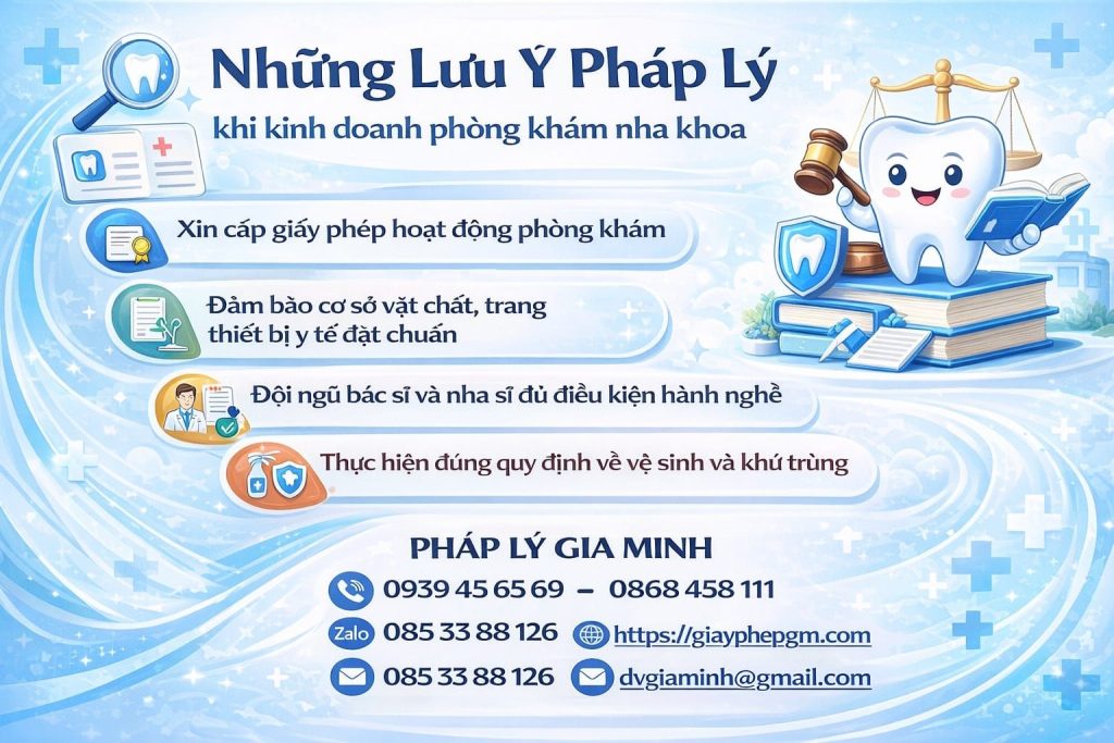 Quy định pháp lý phòng khám nha khoa đầy đủ