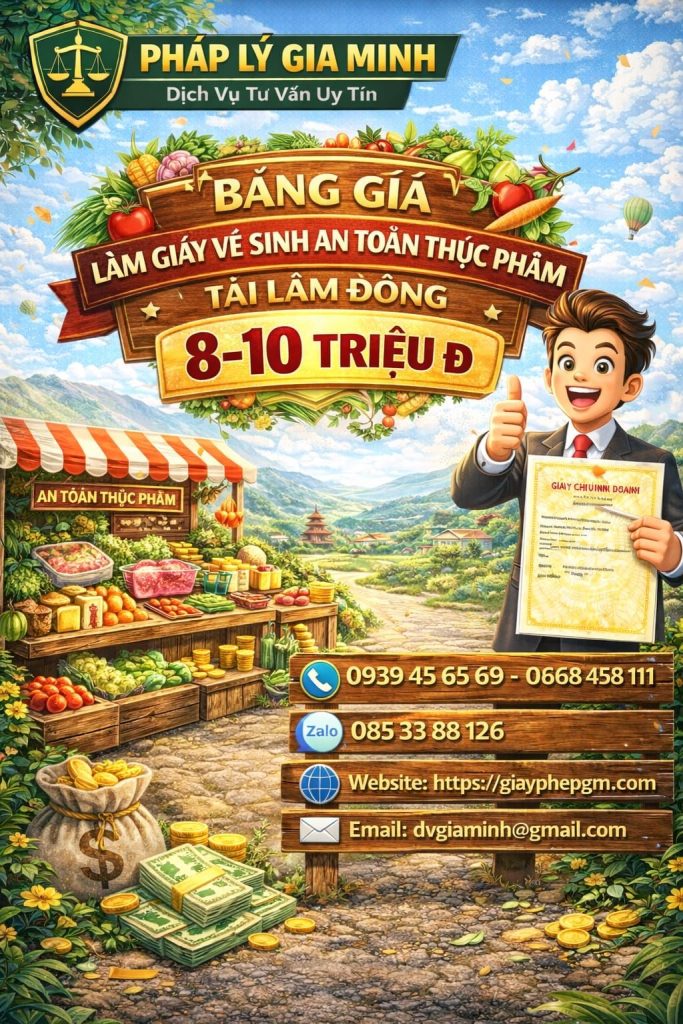 quy trình xin vệ sinh an toàn thực phẩm tại lâm đồng