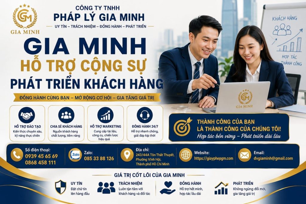 Gia Minh hỗ trợ cộng sự phát triển khách hàng