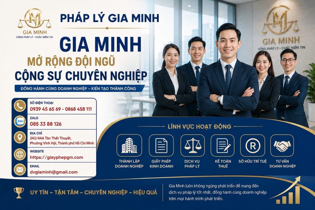 Gia Minh mở rộng đội ngũ cộng sự chuyên nghiệp