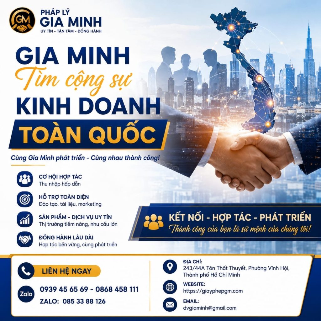 Gia Minh tìm cộng sự kinh doanh toàn quốc
