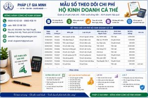 Mẫu sổ theo dõi chi phí hộ kinh doanh cá thể