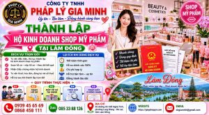 Thành lập hộ kinh doanh shop mỹ phẩm tại Lâm Đồng