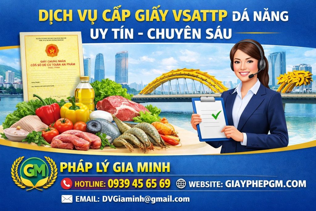 Xin giấy chứng nhận vệ sinh an toàn thực phẩm tại Đà Nẵng