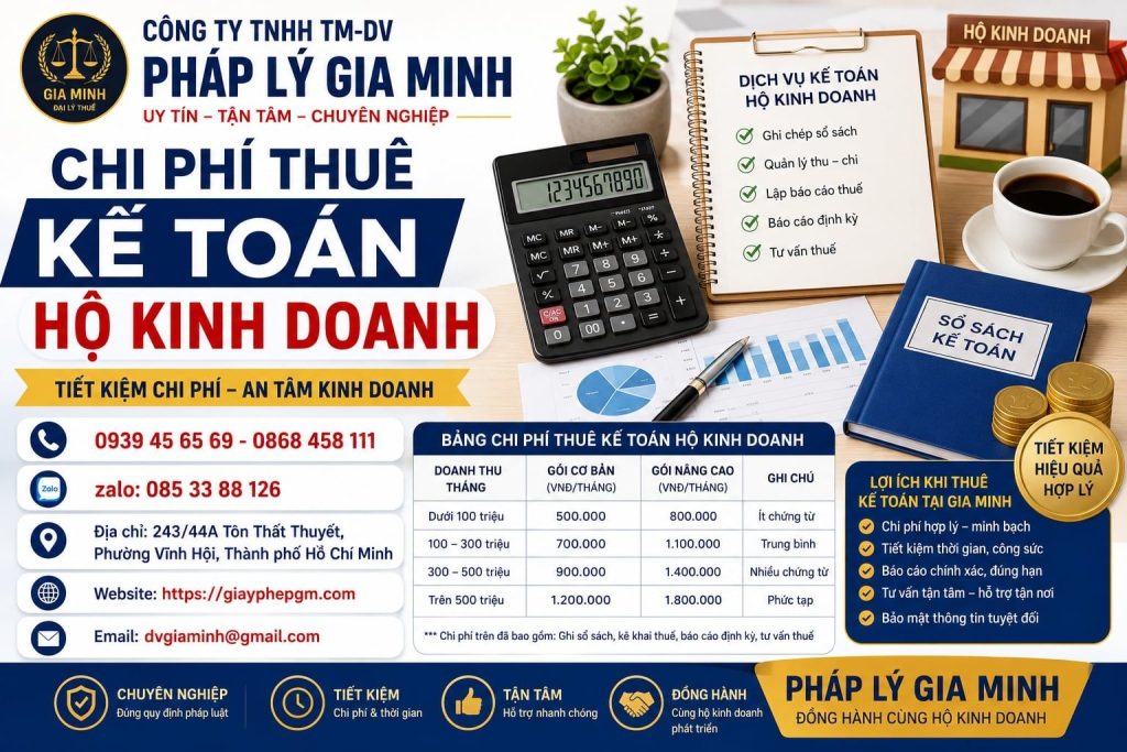 Chi Phí Thuê Kế Toán Hộ Kinh Doanh