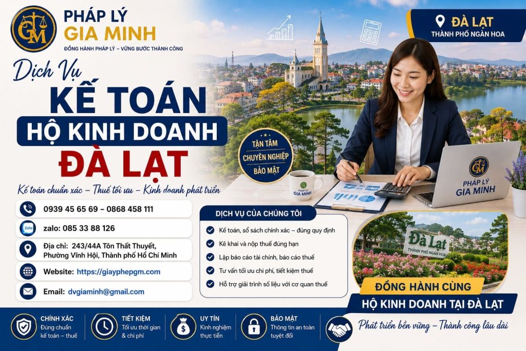 Dịch Vụ Kế Toán Hộ Kinh Doanh Đà Lạt