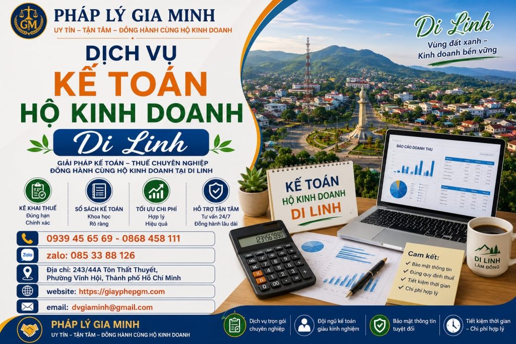 Dịch Vụ Kế Toán Hộ Kinh Doanh Di Linh