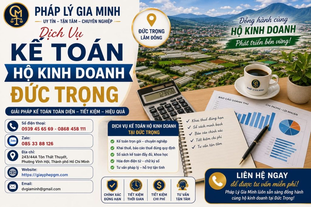 Dịch Vụ Kế Toán Hộ Kinh Doanh Đức Trọng