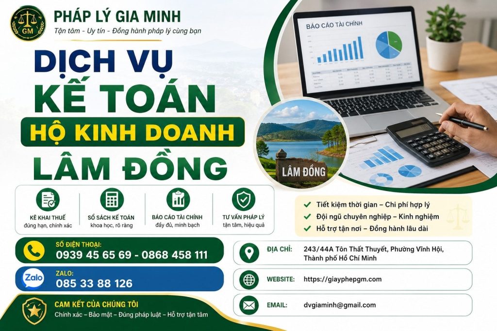 Dịch Vụ Kế Toán Hộ Kinh Doanh Lâm Đồng