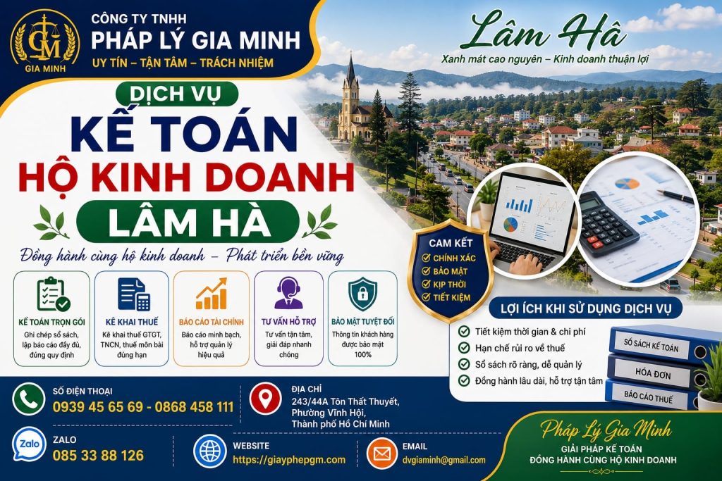 Dịch Vụ Kế Toán Hộ Kinh Doanh Lâm Hà