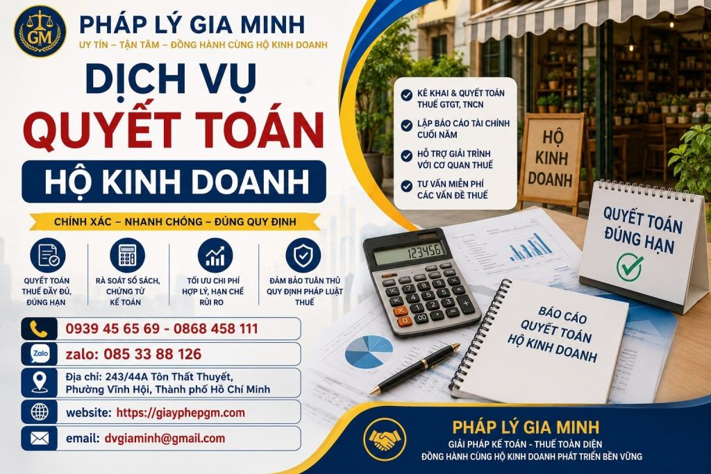 Dịch Vụ Quyết Toán Hộ Kinh Doanh