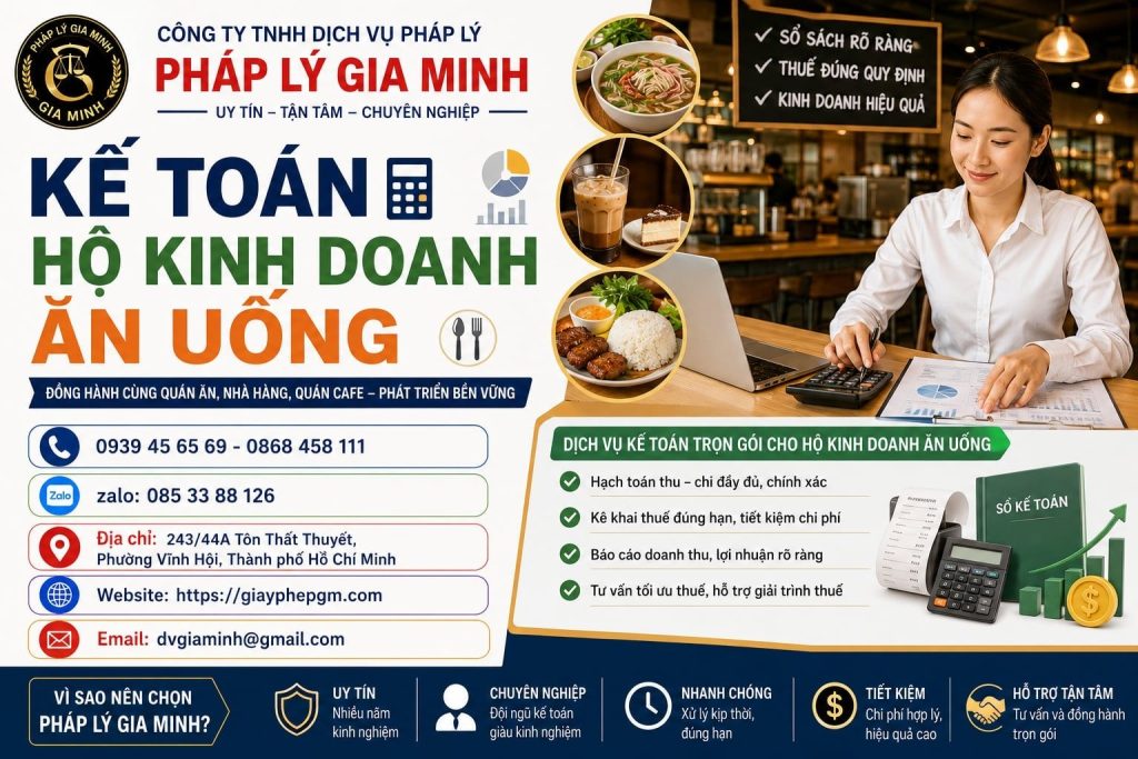Kế Toán Hộ Kinh Doanh Ăn Uống