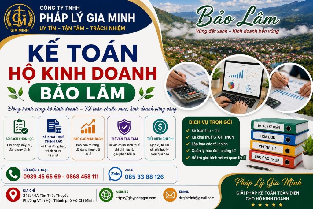 Kế Toán Hộ Kinh Doanh Bảo Lâm