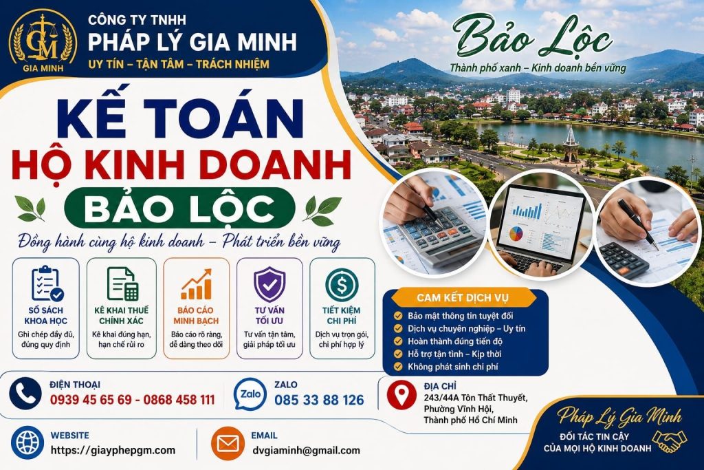 Kế Toán Hộ Kinh Doanh Bảo Lộc
