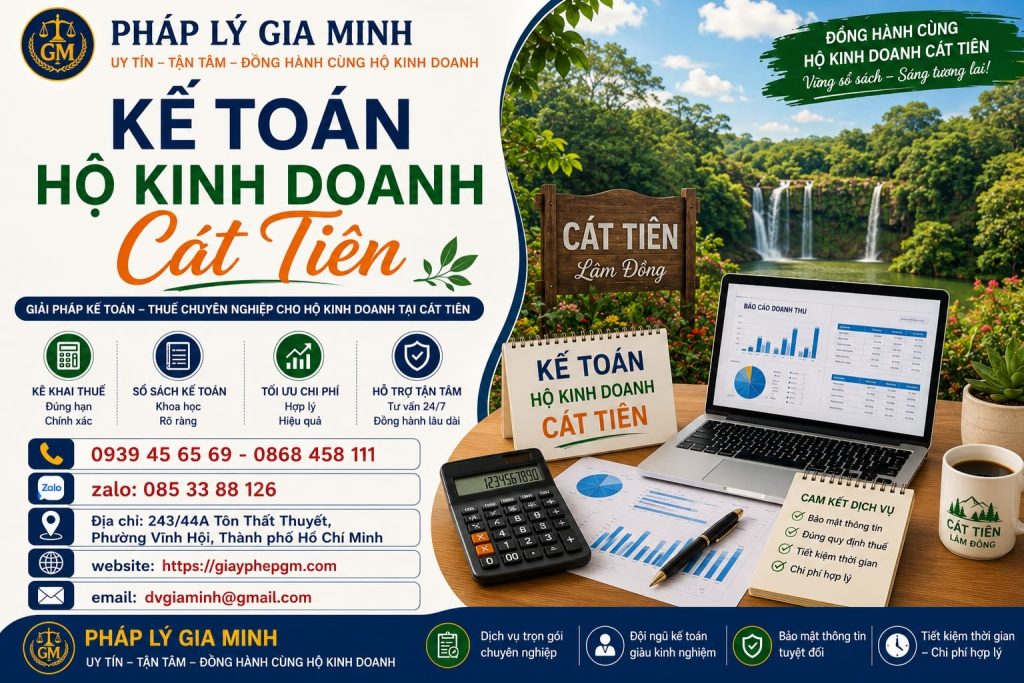 Kế Toán Hộ Kinh Doanh Cát Tiên