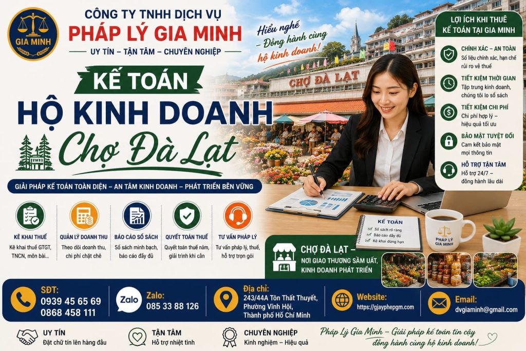 Kế Toán Hộ Kinh Doanh Chợ Đà Lạt