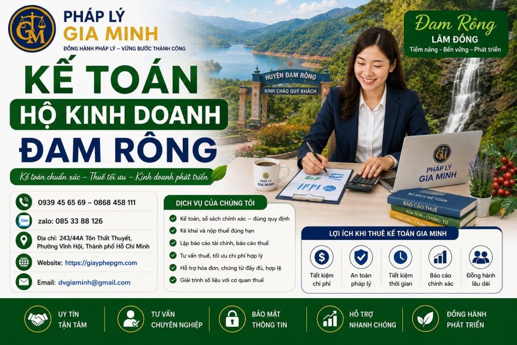 Kế Toán Hộ Kinh Doanh Đam Rông