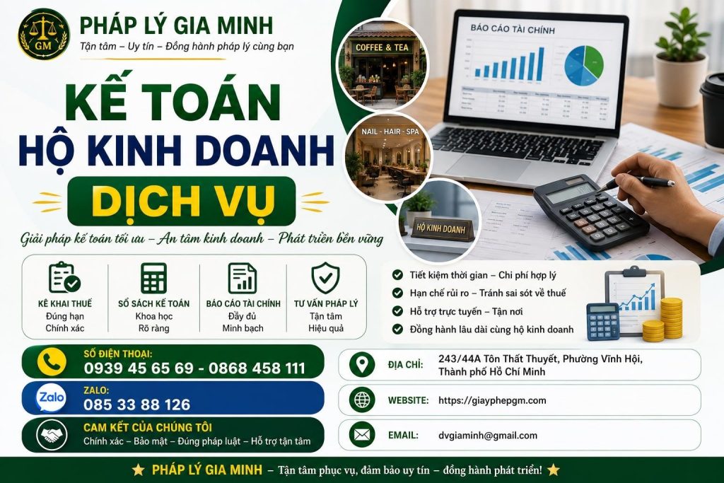 Kế Toán Hộ Kinh Doanh Dịch Vụ