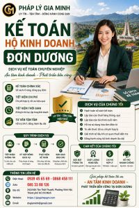 Kế Toán Hộ Kinh Doanh Đơn Dương