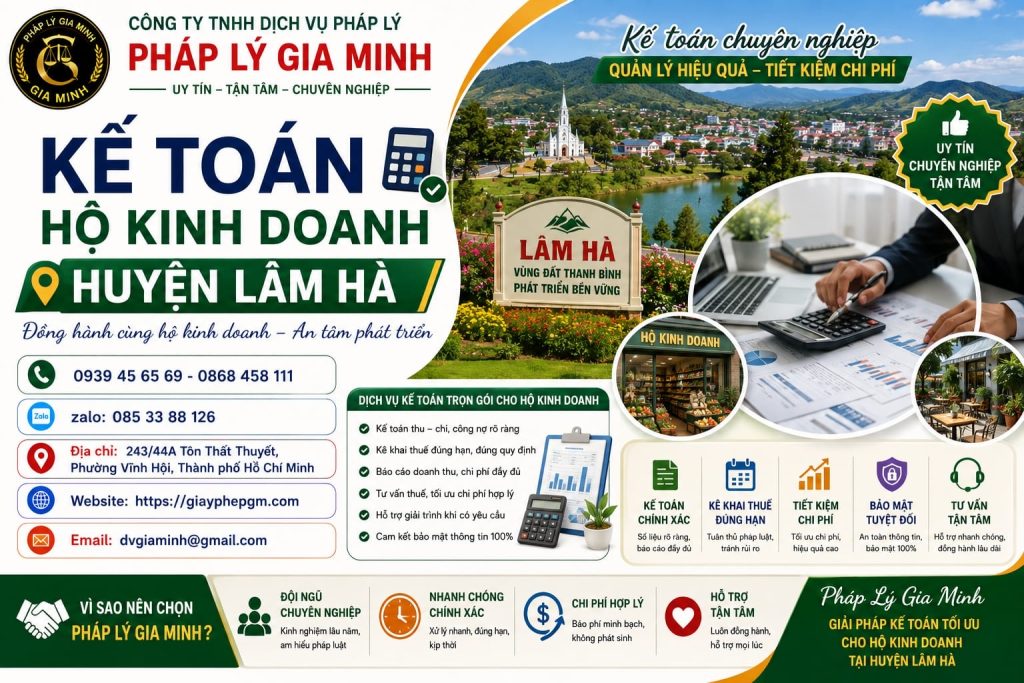 Kế Toán Hộ Kinh Doanh Huyện Lâm Hà