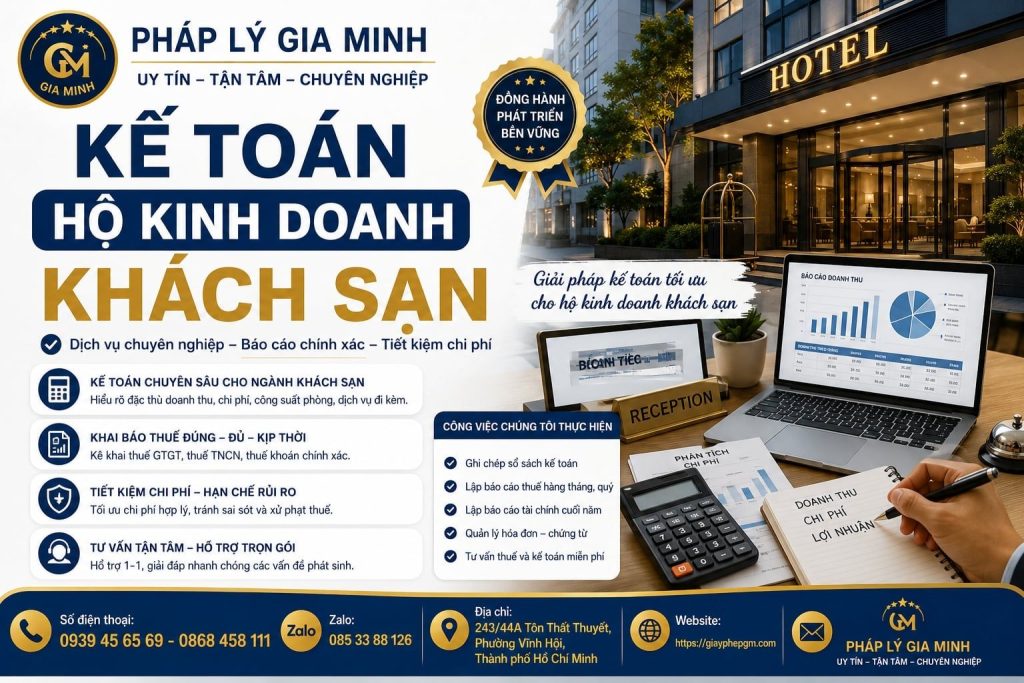 Kế Toán Hộ Kinh Doanh Khách Sạn