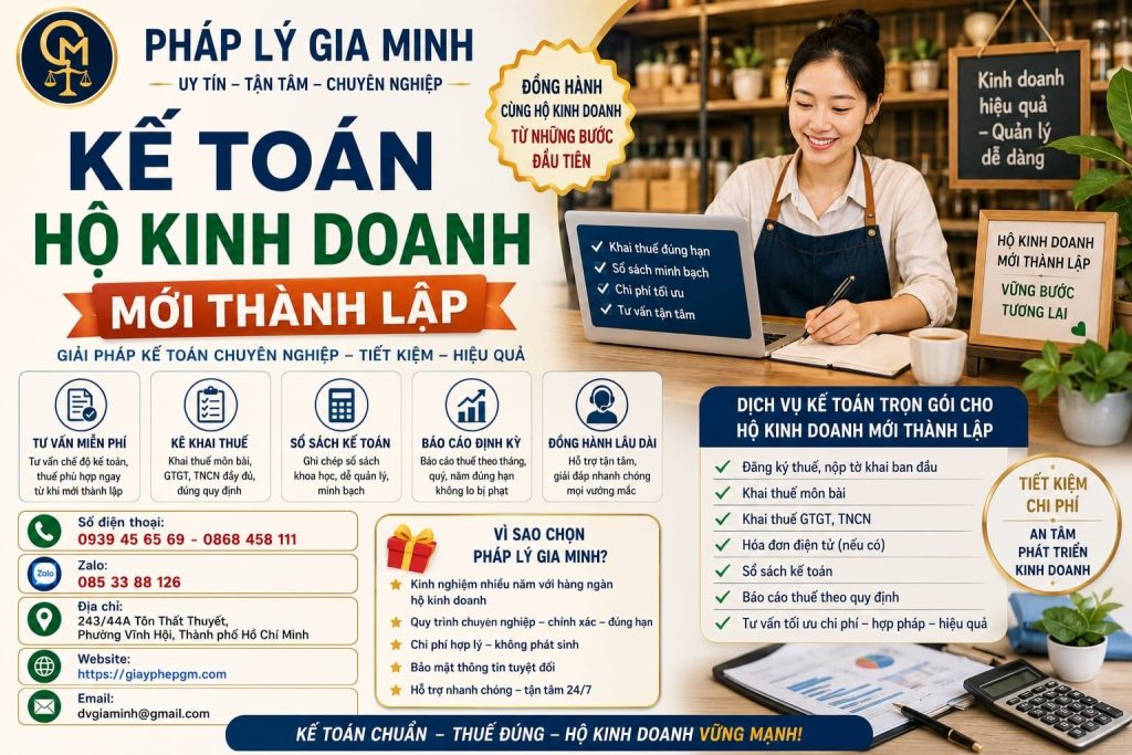 Kế Toán Hộ Kinh Doanh Mới Thành Lập