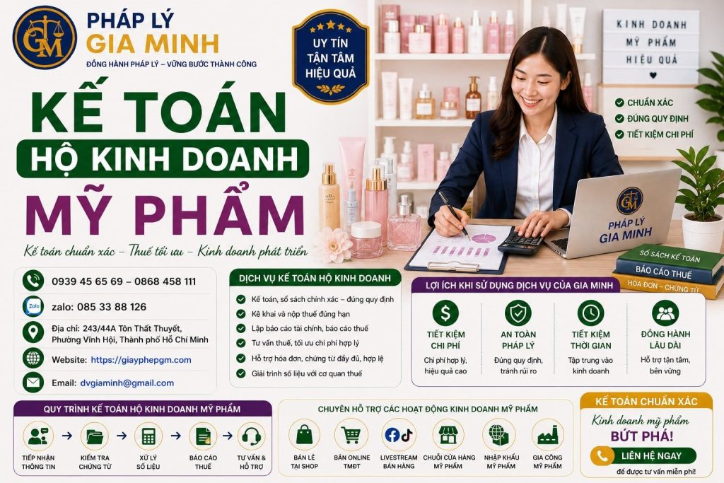 Kế Toán Hộ Kinh Doanh Mỹ Phẩm