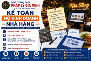 Kế Toán Hộ Kinh Doanh Nhà Hàng