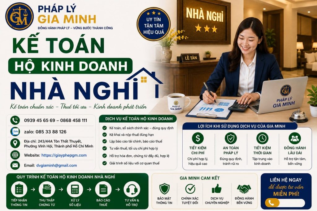 Kế Toán Hộ Kinh Doanh Nhà Nghỉ