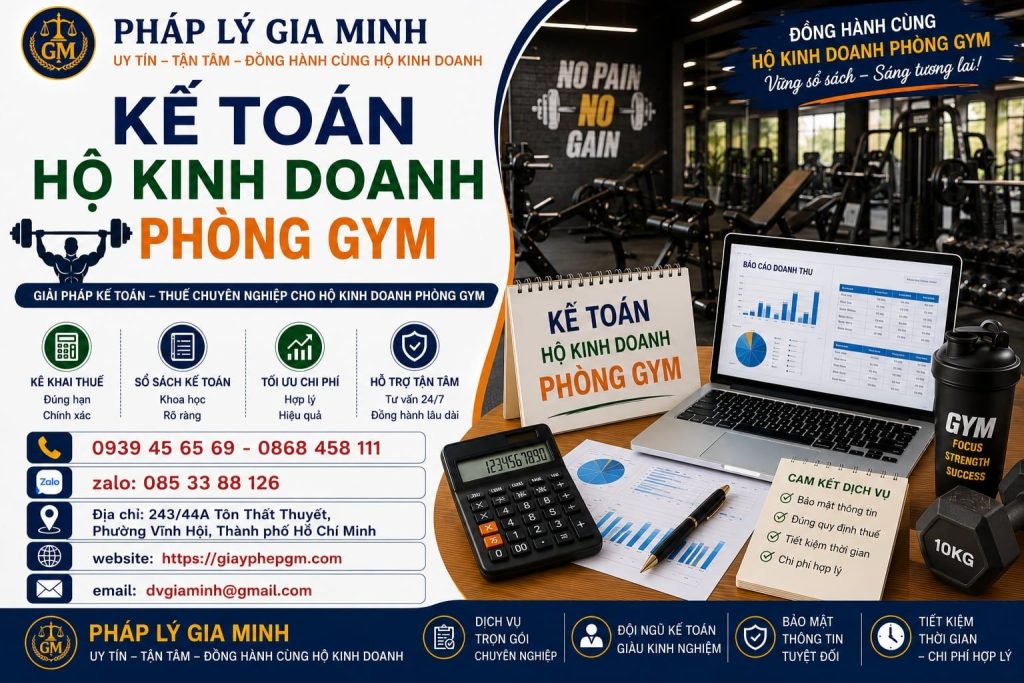 Kế Toán Hộ Kinh Doanh Phòng Gym