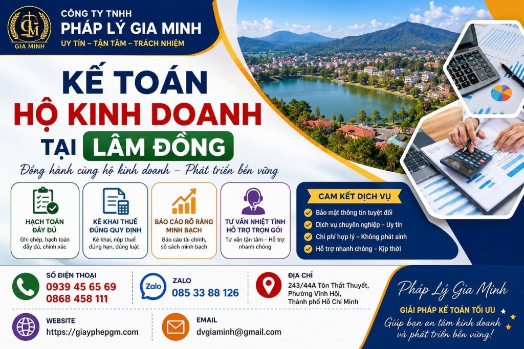 Kế Toán Hộ Kinh Doanh Tại Lâm Đồng