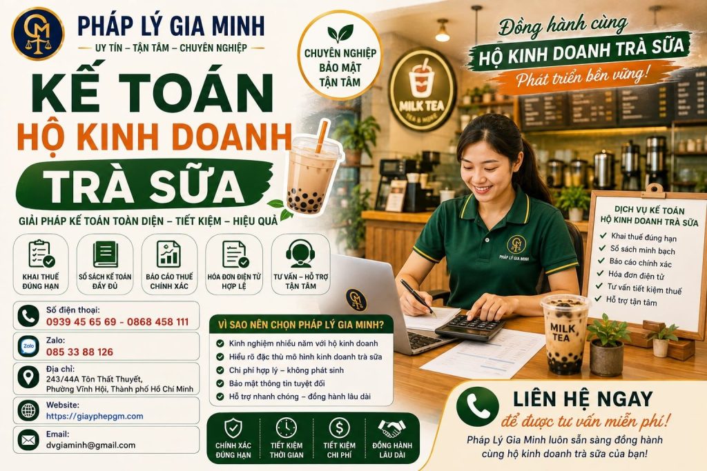 Kế Toán Hộ Kinh Doanh Trà Sữa