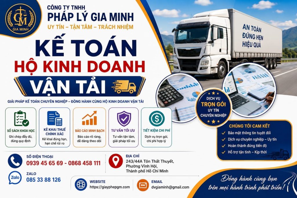 Kế Toán Hộ Kinh Doanh Vận Tải