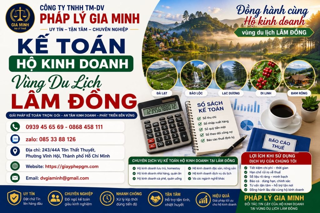 Kế Toán Hộ Kinh Doanh Vùng Du Lịch Lâm Đồng