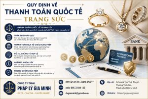 Quy định về thanh toán quốc tế trang sức