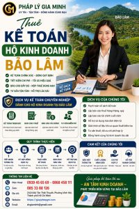 Thuê Kế Toán Hộ Kinh Doanh Bảo Lâm