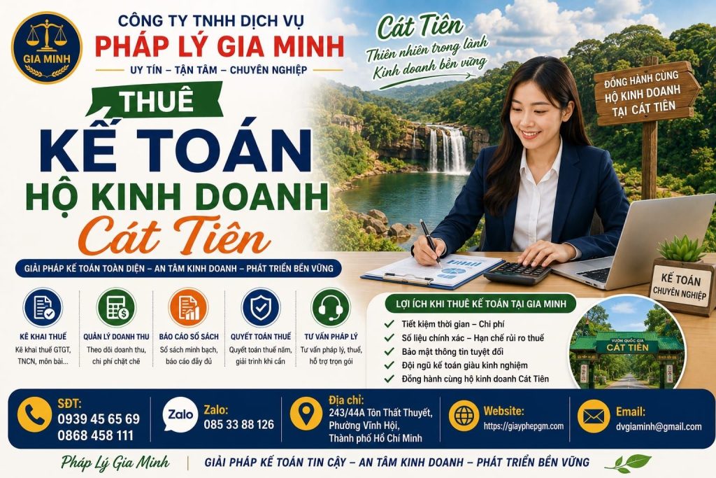 Thuê Kế Toán Hộ Kinh Doanh Cát Tiên