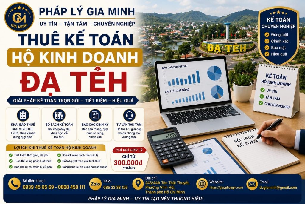 Thuê Kế Toán Hộ Kinh Doanh Đạ Tẻh