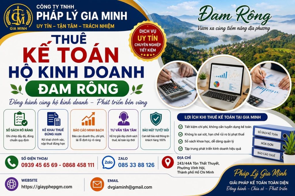 Thuê Kế Toán Hộ Kinh Doanh Đam Rông