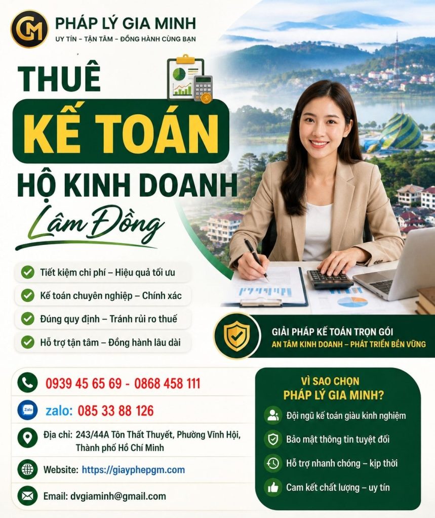 Thuê Kế Toán Hộ Kinh Doanh Lâm Đồng