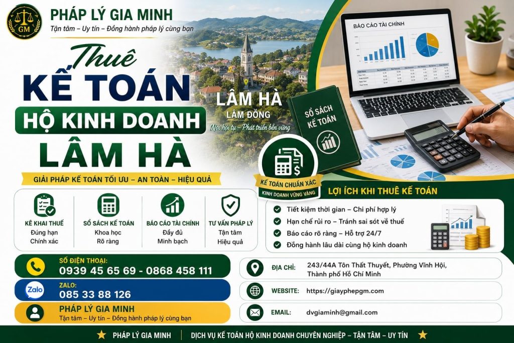 Thuê Kế Toán Hộ Kinh Doanh Lâm Hà