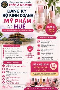 Đăng ký hộ kinh doanh mỹ phẩm tại Huế