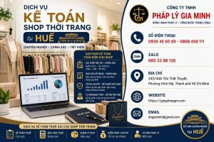 Dịch vụ kế toán shop thời trang tại Huế