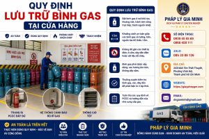 Quy định lưu trữ bình gas tại cửa hàng