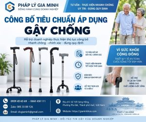 Công bố tiêu chuẩn áp dụng gậy chống