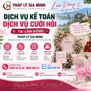 Dịch vụ kế toán dịch vụ cưới hỏi tại Lâm Đồng