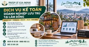 Dịch vụ kế toán doanh nghiệp lưu trú tại Lâm Đồng